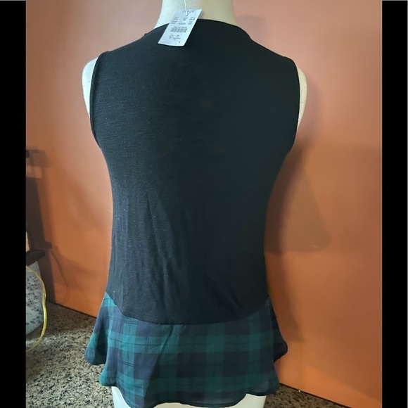 NWT J. Crew Plaid Ruffle Tank Top Size xxs - Picture 4 of 10